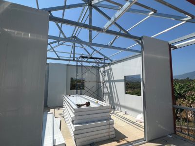 quá trình thi công nhà panel