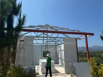 quá trình thi công nhà panel