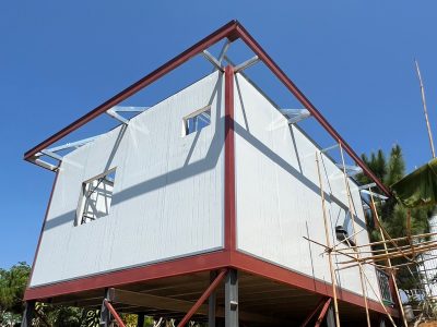 quá trình thi công nhà panel