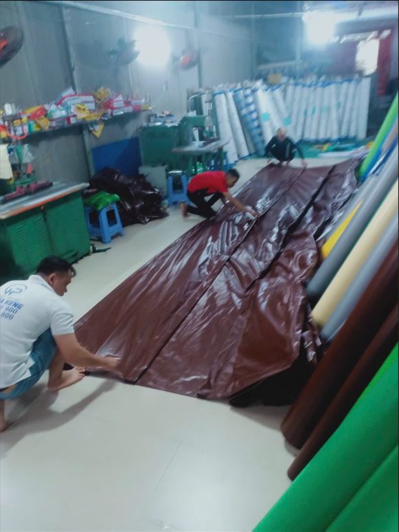quy trình gia công bạt mái xếp